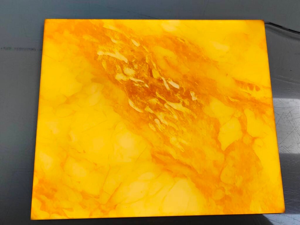 Custom Light Panel Backlight Orange Marble